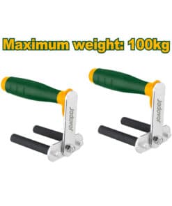 Juego Set Kit Soportes Agarre Para Placas Panales de Yeso x 2pzs Jadever Amarillo/Verde JDTN2002