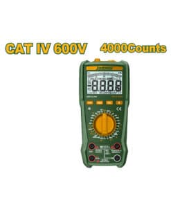Tester Multímetro Digital 400-1000V Jadever Amarillo/Verde JDDM2502