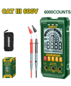 Tester Multímetro Digital 6-600V Jadever Amarillo/Verde JDDM1507