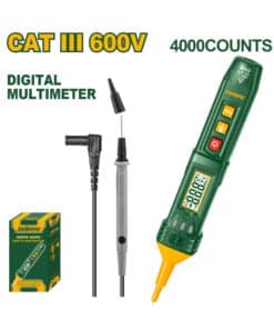 Tester Multimetro Digital Lápiz 4-600V Jadever Amarillo/Verde JDDM3501