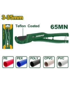 Tijera de Aluminio Corta Tubos PVC 3-35mm Jadever Amarillo/Verde JDPC54636