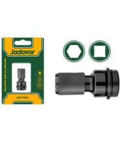 Adaptador de Impacto 1/2" Cuadrado a 1/4" Hexagonal Jadever Amarillo/Verde JDSV7K01
