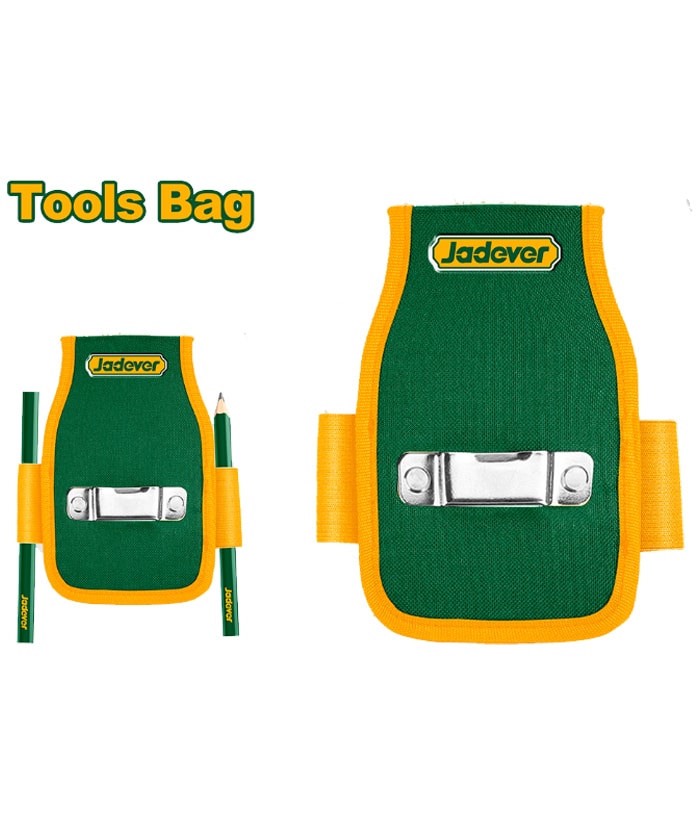 Bolso Cartuchera Colgante Porta Herramientas Cinta y Lápiz Jadever Amarillo/Verde JDTG2101