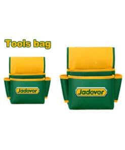Bolso Cartuchera Porta Herramientas Colgante Para Taladro Hasta 10kg Jadever Amarillo/Verde JDTG2106