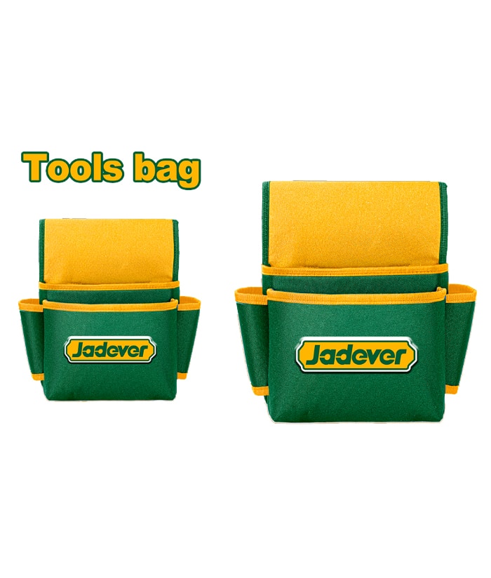 Bolso Cartuchera Porta Herramientas Colgante Para Taladro Hasta 10kg Jadever Amarillo/Verde JDTG2106