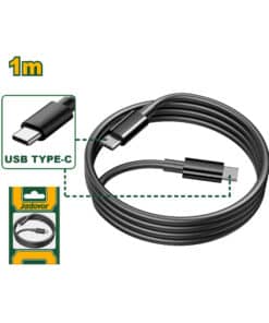 Cable Cargador USB-C / USB-C 3A 1mts Jadever Amarillo/Verde JDUB1502