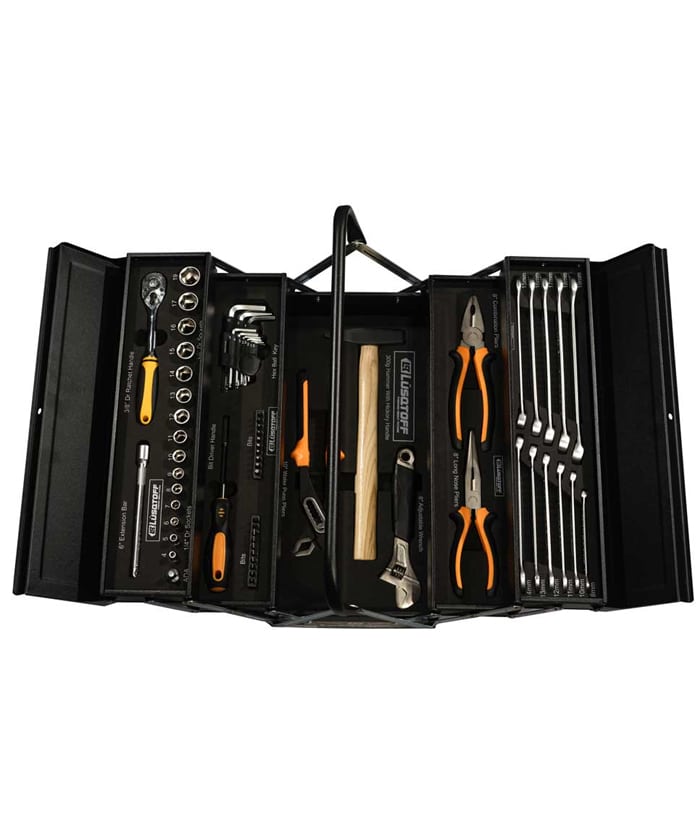 Caja con Herramientas Metálica x 125pzs Racing Lusqtoff LQCP125