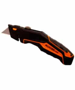 Cutter Navaja Trapezoidal Metálico Retráctil Reforzado 170mm Harden Naranja 570333
