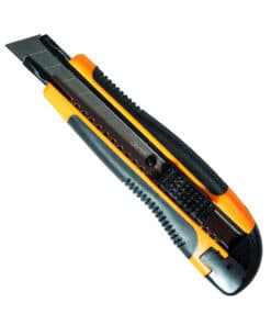 Cutter Trincheta Plástico 18mm Lusqtoff Naranja/Negro L7454