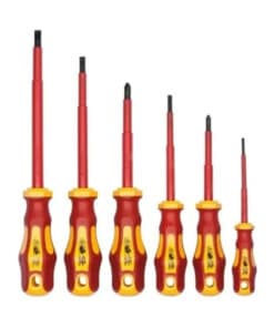 Juego Set Kit Destornilladores Dieléctricos Aislados 1000V x 6pzs Guiller MD-329