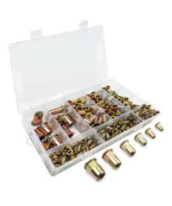Juego Set Kit 320 Remaches Roscados Tuercas de Acero Surtidas Milimétricas M3 M4 M5 M6 M8 M10 Guiller MD-456