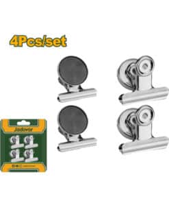 Juego Set Kit Pinzas Clip Magnético Imantado x 4pzs Jadever Amarillo/Verde JDZE3K11