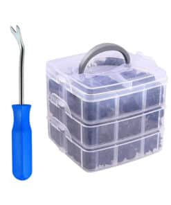 Juego Set Kit Clips Plásticos + Clips x 630pzs + Organizador Ruhlmann RU14000