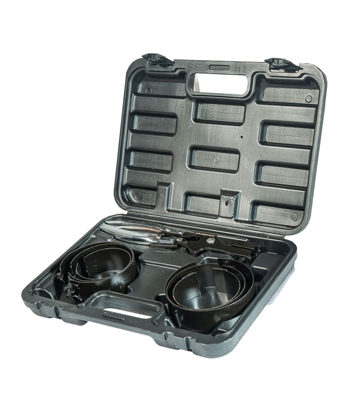 Juego Set Kit Compresor Prensa Aros Pistón x 7pzs Lusqtoff Naranja/Negro L1049