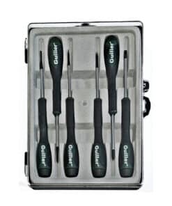 Juego Set Kit Destornilladores Electricista Dieléctricos Aislados 1000V x 6pzs Guiller DPH+PL
