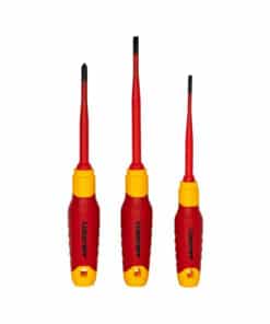 Juego Set Kit Destornilladores Aislados Dieléctricos 1000V x 3pzs Lusqtoff Naranja/Negro L6960