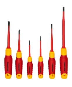 Juego Set Kit Destornilladores Aislados Dieléctricos 1000V x 6pzs Lusqtoff Naranja/Negro L6962