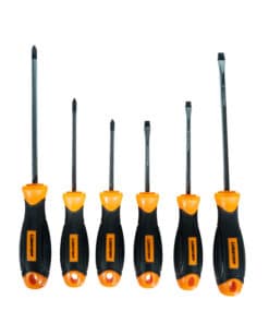 Juego Set Kit Destornilladores Imantados x 8pzs Lusqtoff Naranja/Negro L6902