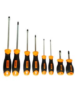 Juego Set Kit Destornilladores Imantados x 8pzs Lusqtoff Naranja/Negro L6904
