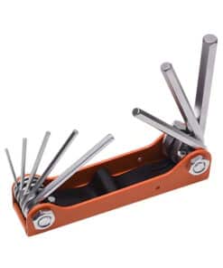 Juego Set Kit Llaves Allen Sae Navaja Plegable x 8pzs Harden Naranja 540611