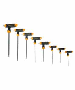 Juego Set Kit Llaves Allen Punta Bola Esférica x 8pzs Lusqtoff Naranja/Negro L6932