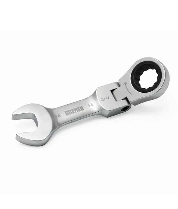 Juego Set Kit Llaves Combinadas Con Crique Articuladas Cortas 8 a 14mm x 5pzs Bremen BRE8263 - Imagen 2