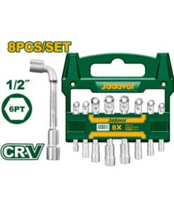 Juego Set Kit Llaves Curvas Con Agujeros x 8pzs Jadever Amarillo/Verde JDTH4208