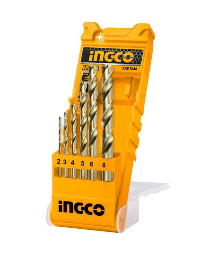 Juego Set Kit Mechas Para Metal Milimétricas x 6pzs Ingco Amarillo AKD1055