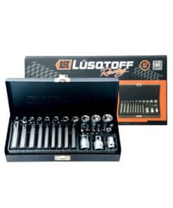Juego Set Kit Puntas Torx y Tubos Hembra x 35pzs Lusqtoff Naranja/Negro L1048
