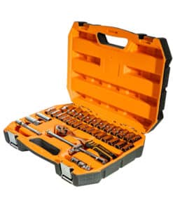 Juego Set Kit de Tubos Bocallaves 1/2" + Accesorios x 32pzs Lusqtoff Naranja/Negro L5724