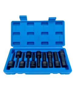 Juego Set Kit Tubos de Impacto Largos Allen Encastre 1/2" x 10pzs Ruhlmann RU24009