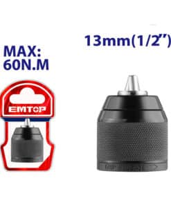 Mandril de Impacto Autoajustable 13mm 60Nm Emtop Rojo/Azul EKCY13201