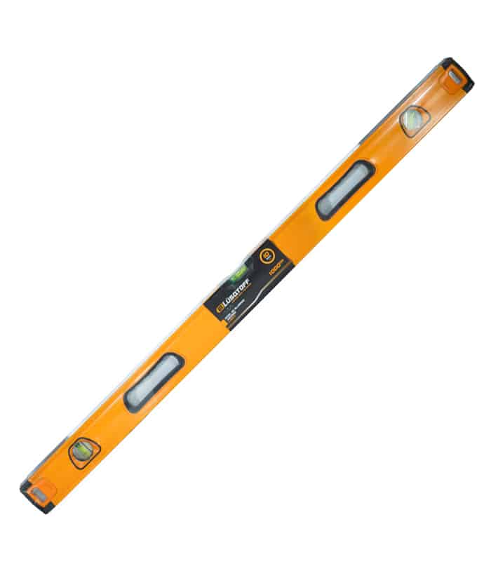 Nivel de Mano Aluminio 3 Burbujas 1000mm Lusqtoff Naranja/Negro L7047