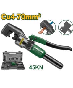 Pinza Crimpeadora Pela Cable Hidráulica 4-70mm 45Kn Jadever Amarillo/Verde JDHT1D70