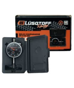 Reloj Comparador Mecánico Para Base Magnética 0-10mm Lusqtoff Naranja/Negro L1037