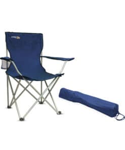 Sillón Plegable Director Con Apoya Brazos Color Azul Broksol SILL-01A