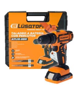 Regalo Taladro Atornillador Percutor a Batería Inalámbrico 10mm 25Nm 18V Lüsqtoff + 2 Baterías 2.0Ah Amper + Cargador + Maletín Lusqtoff ATL18-8BR Set Kit