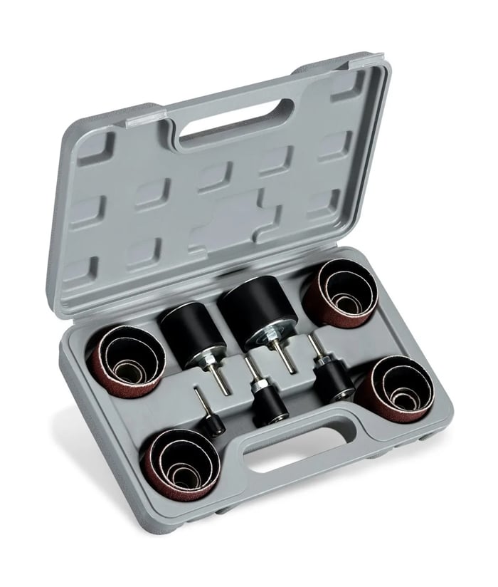 Juego Set Kit Tambores con Lijas Grano 80 x 25pzs Guiller MD-346
