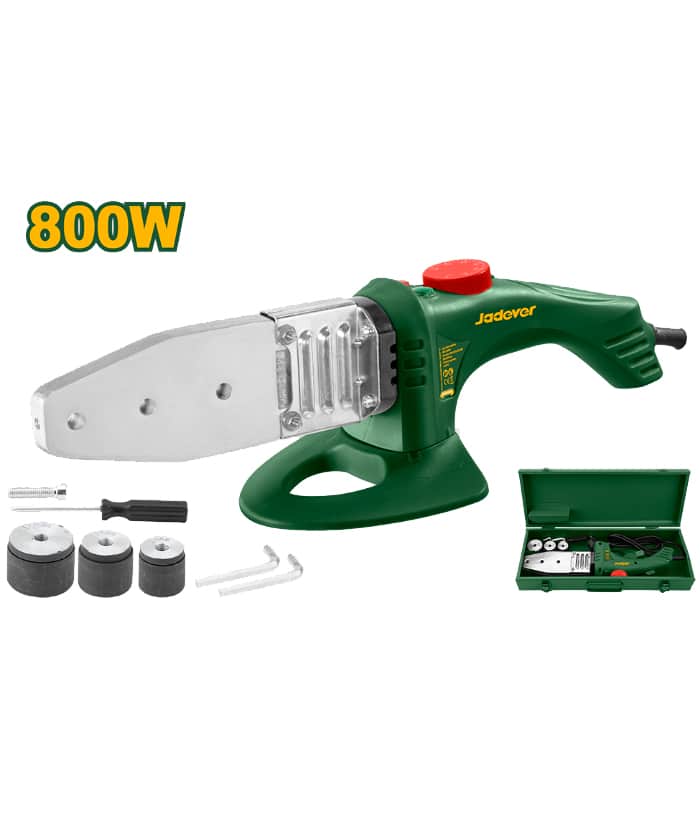 Termofusora Eléctrica 800W + 3 Boquillas Jadever Amarillo/Verde JDWM1L15-4