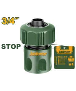 Acoples Rápidos Con Stop Conector Para Riego Manguera 3/4" Jadever Verde JDQC2E34