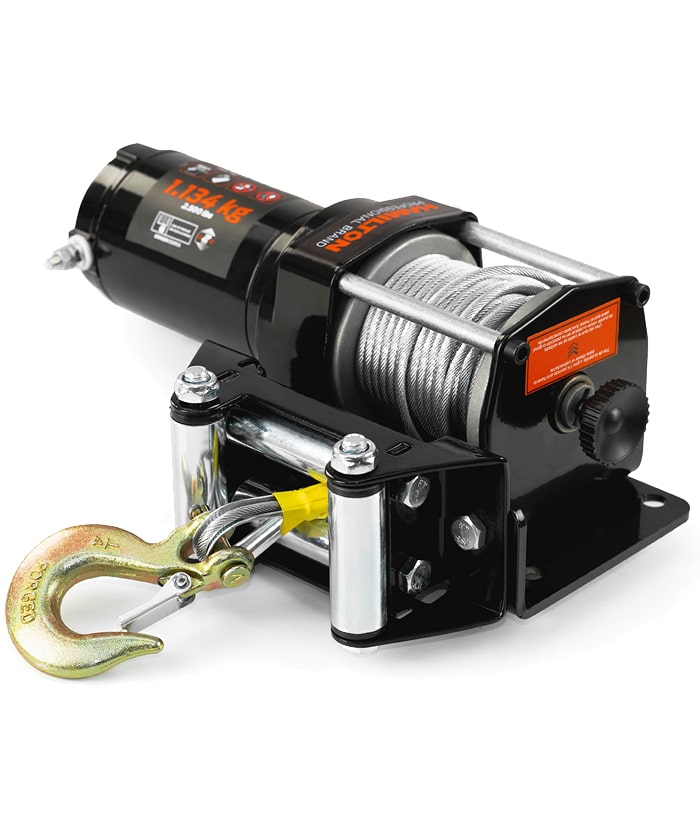Aparejo Malacate Eléctrico 12V 1134kg Hamilton Negro/Naranja HME12V