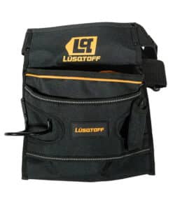 Bolso Cartuchera Porta Herramientas Multiuso 4 Bolsillos Con Cinturón Lusqtoff Naranja/Negro L8032
