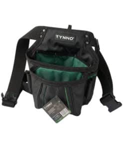 Bolso Cartuchera Con Cinturón Porta Herramientas Yesero Rynno Verde/Negro RY-C300