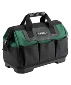 Bolso Porta Herramientas Base Plástica 14" Rynno Verde/Negro RY-B200