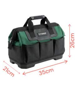 Alternative view of Bolso Porta Herramientas Base Plástica 14" Rynno Verde/Negro RY-B200