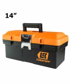 Caja de Herramientas 14" Con Cierre Metálico Lusqtoff Naranja/Negro L8100