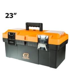 Caja de Herramientas 23" Con Cierre Metálico Lusqtoff Naranja/Negro L8120