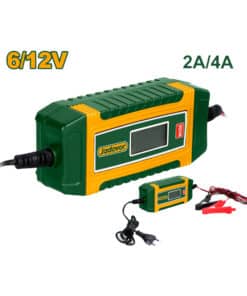 Cargador Inteligente de Batería Portátil 6V/12V 2/4A Amper Para Auto Jadever Amarillo/Verde JDBY15041-4