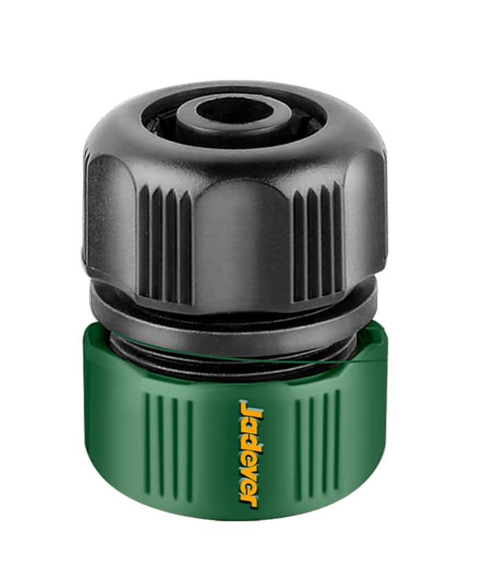 Conector Unión Reparador Acoples Rápidos Para Riego Manguera 1/2" Jadever Verde JDQC2E21 - Imagen 2