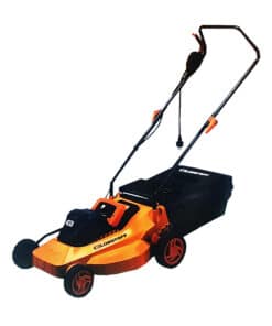 Cortadora de Pasto Césped Eléctrica 16" 1600W Con Bolsa 40lts 5 Niveles Lusqtoff Jardin Naranja/Negro LCO-1640B